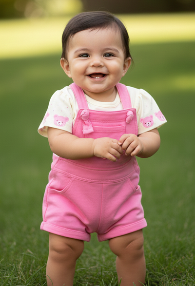 Foto CONNJUNTO BLUSA E JARDINEIRA