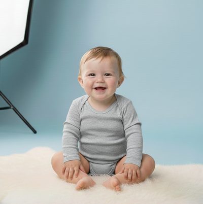 Foto BODY UNISSEX MANGA LONGA EM SUEDINE