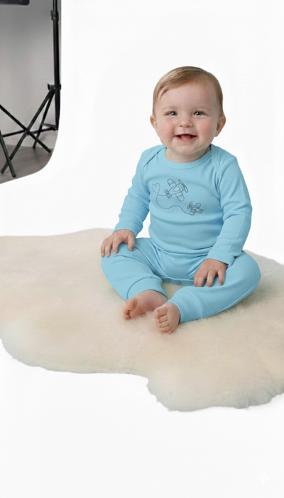 Foto Conjunto Bebê unissex em suedini