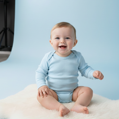 Foto BODY UNISSEX MANGA LONGA EM SUEDINE