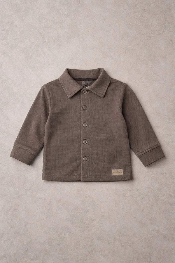 Camiseta/Jaqueta Botões Amadeirados