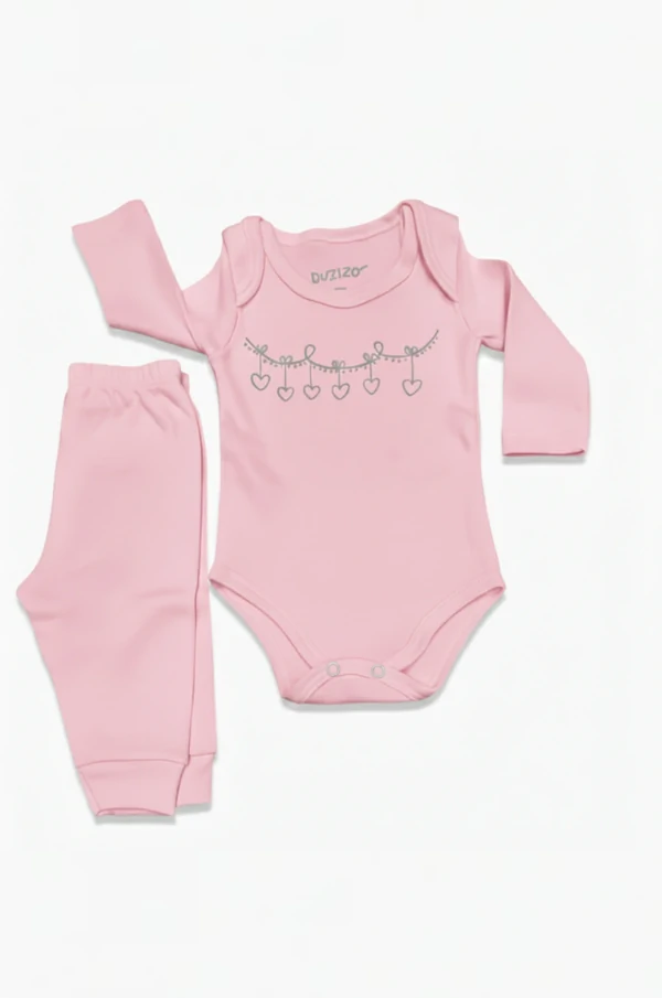 Conjunto Bebê unissex em suedini