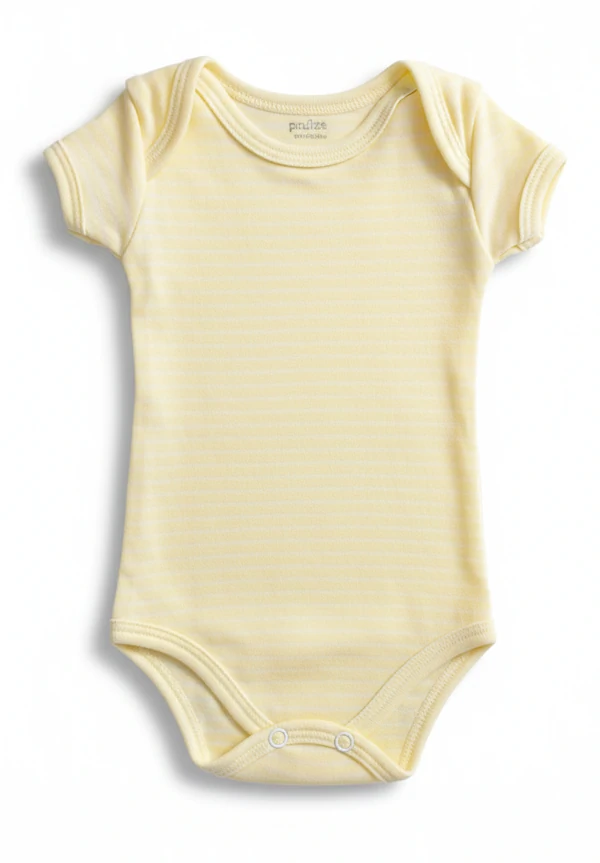 KIT BODIES UNISSEX MANGA CURTA EM SUEDINE LISTRADO E SUEDINE LISO COM ESTAMPA