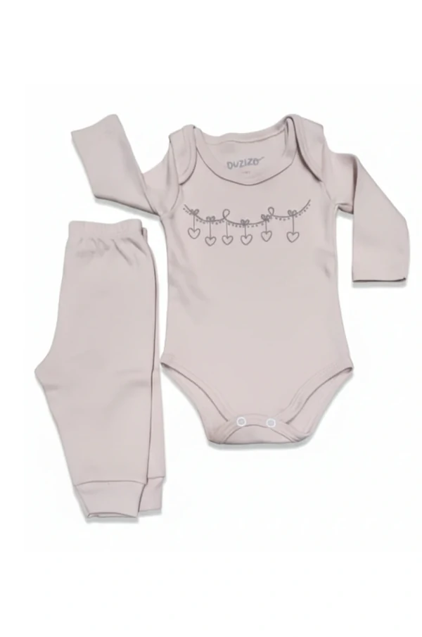 Conjunto Bebê unissex em suedini