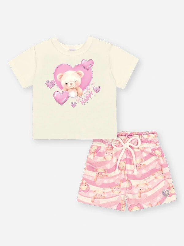 CONJUNTO BLUSA E SHORTS