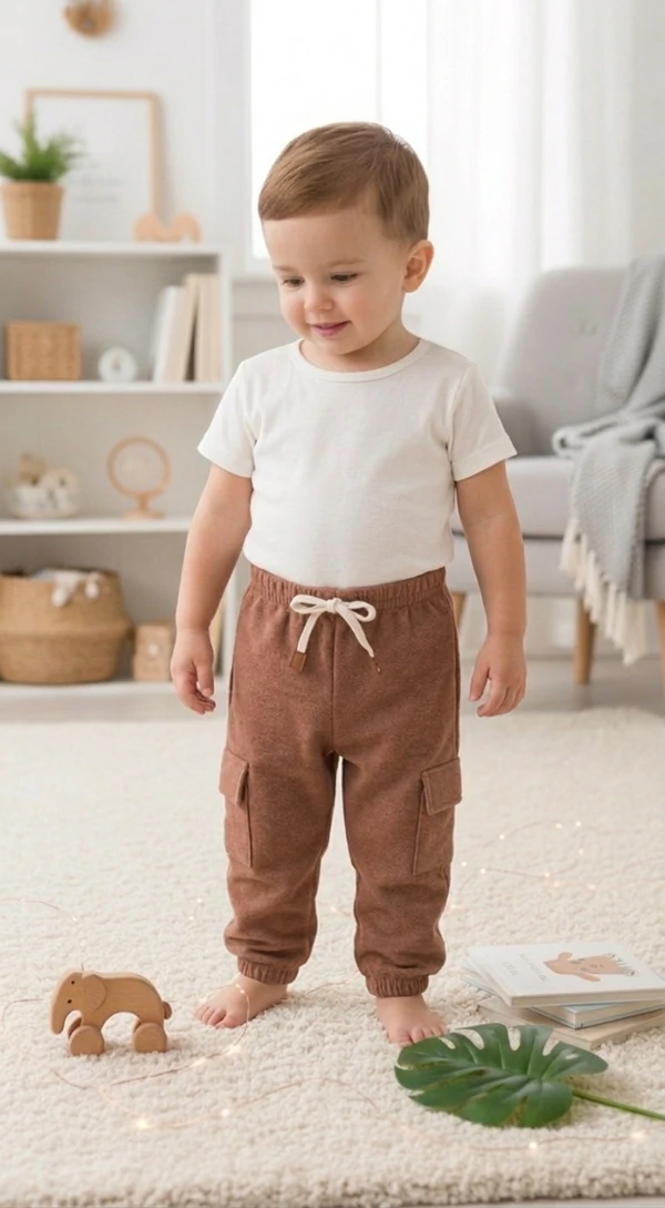 Calça Cargo Confort em Moletom