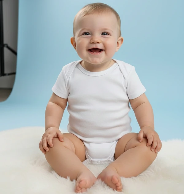 BODY UNISSEX MANGA CURTA EM SUEDINE