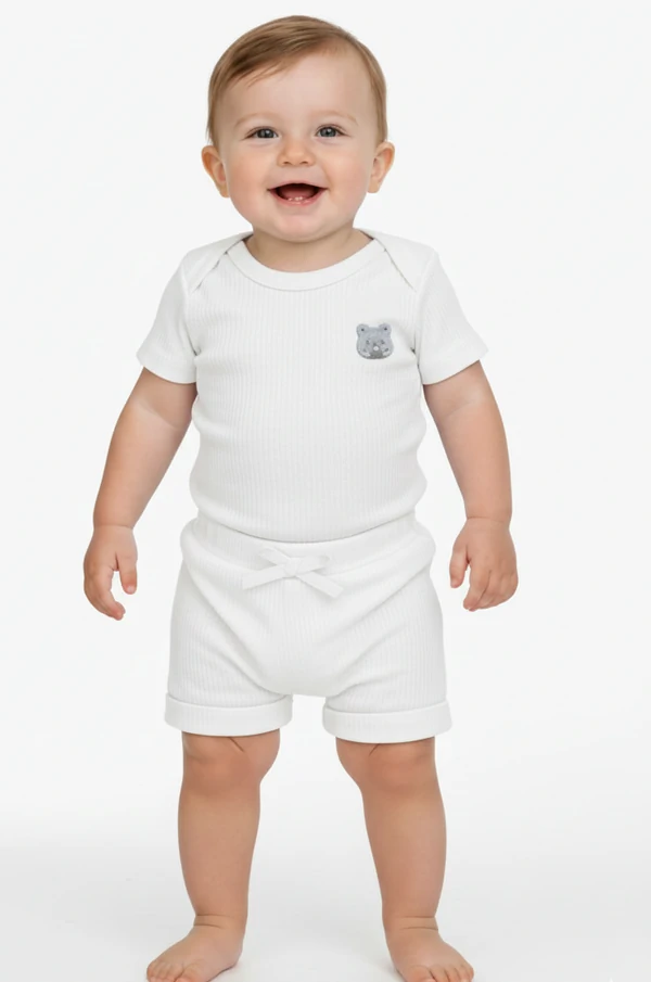 CONJUNTO BODY E BERMUDA CANELADO