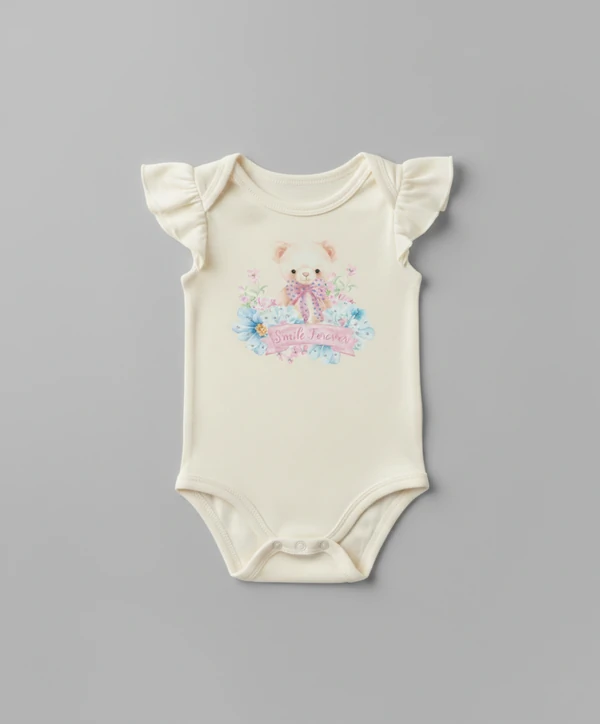 Body Menina Ursinha Smile Forever 🌸🐻