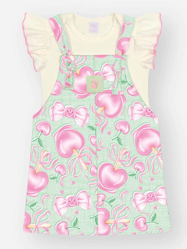 CONJUNTO BODY E SALOPETE