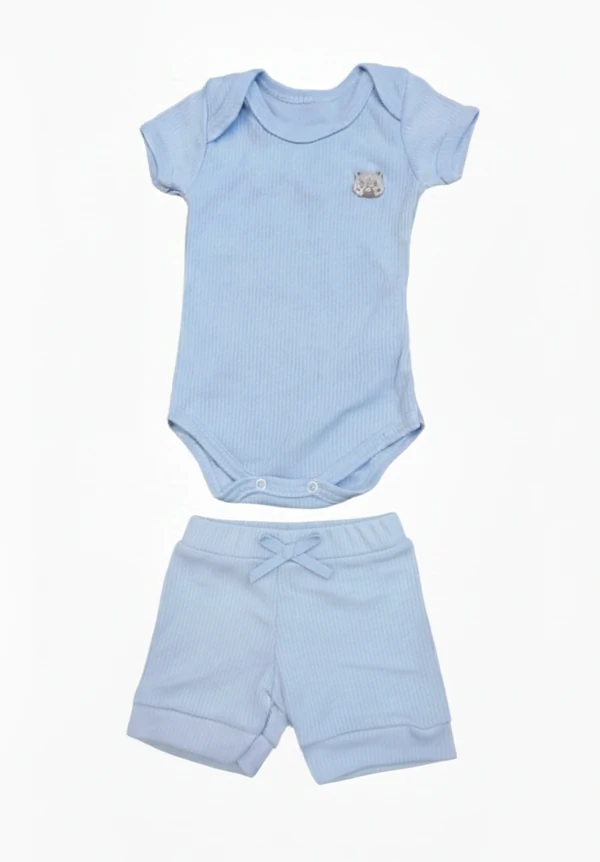 CONJUNTO BODY E BERMUDA CANELADO