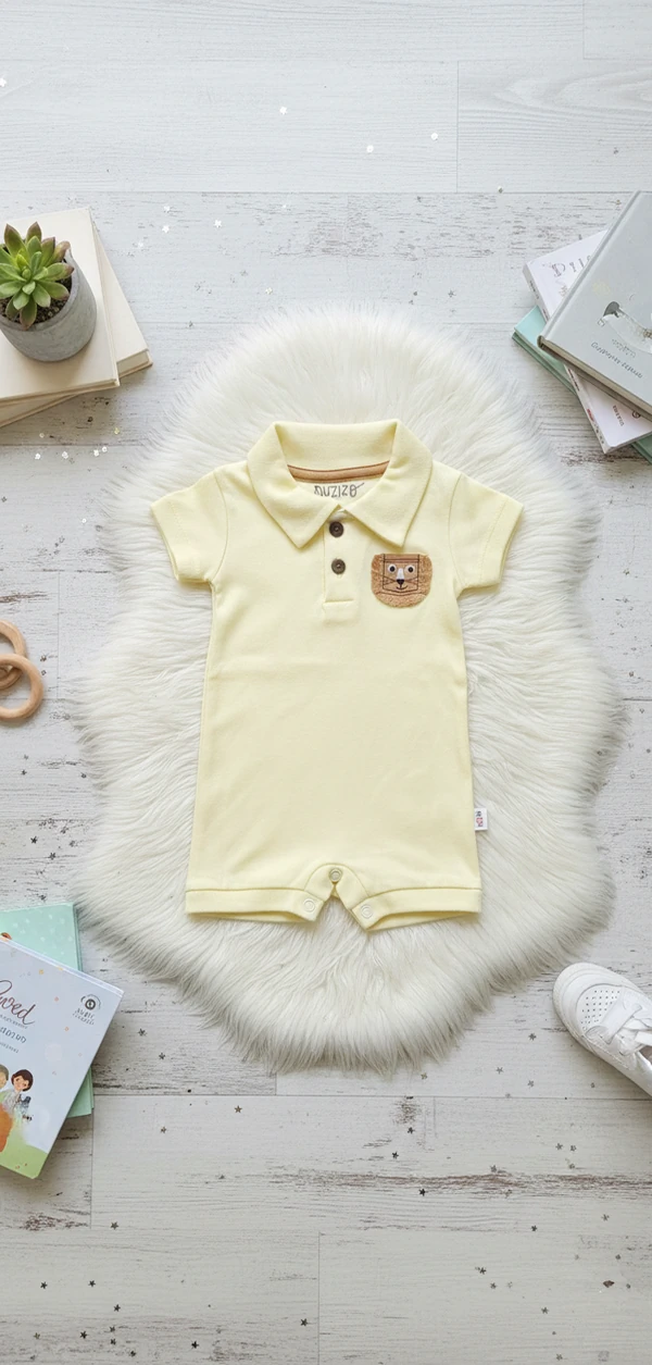 Macacão Romper Polo Baby Leãozinho