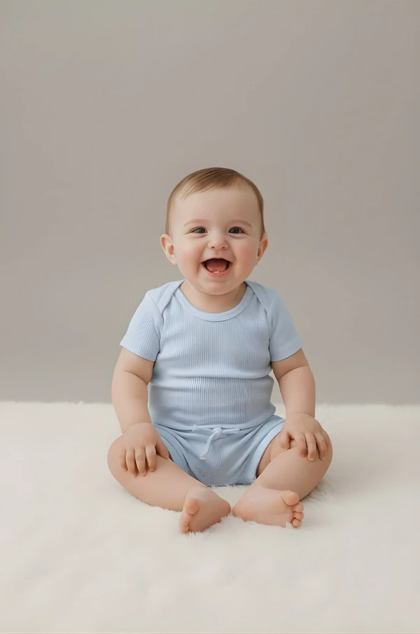 Body Canelado Infantil 100% Algodão Bebê