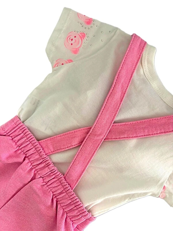 CONNJUNTO BLUSA E JARDINEIRA