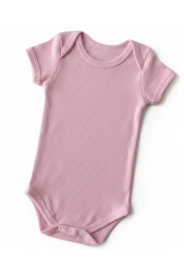 Body Canelado Infantil 100% Algodão Bebê