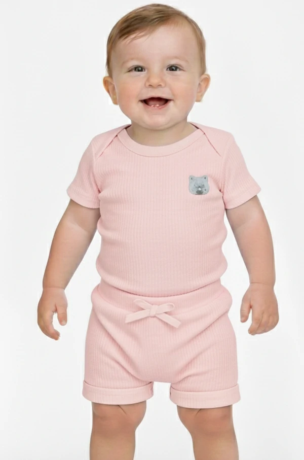 CONJUNTO BODY E BERMUDA CANELADO