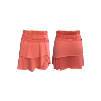 Short Saia 3 Elásticos Suede