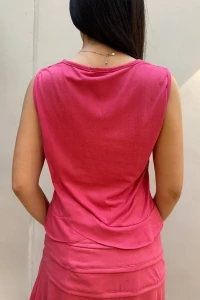 Blusa Cropped Lotus Suede