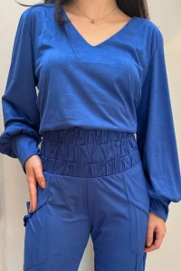 Blusa Pouco Bufante Suede