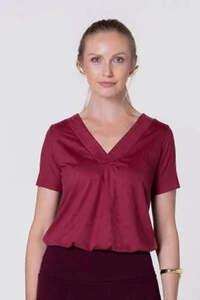 Blusa Wing Suede