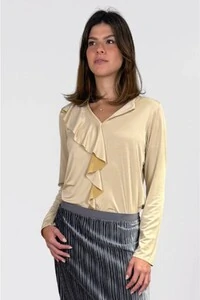 Blusa Elipse Babado Daylily