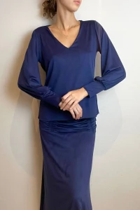 Blusa Pouco Bufante Suede