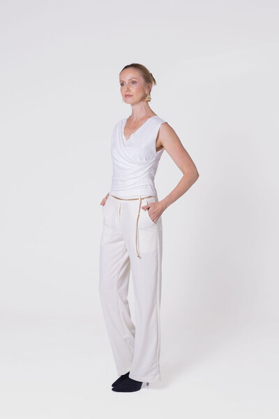 FotoBlusa Cropped Eternal Suede Natura