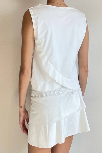 FotoBlusa Cropped Lotus Suede