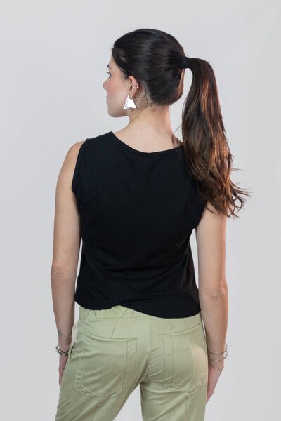 FotoBlusa Cropped Lotus Suede