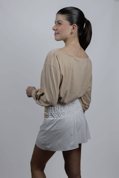 Foto Short Saia Nidhi Suede