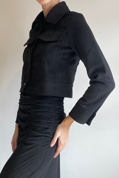 Foto Jaqueta Cropped Positano Suede Grosso
