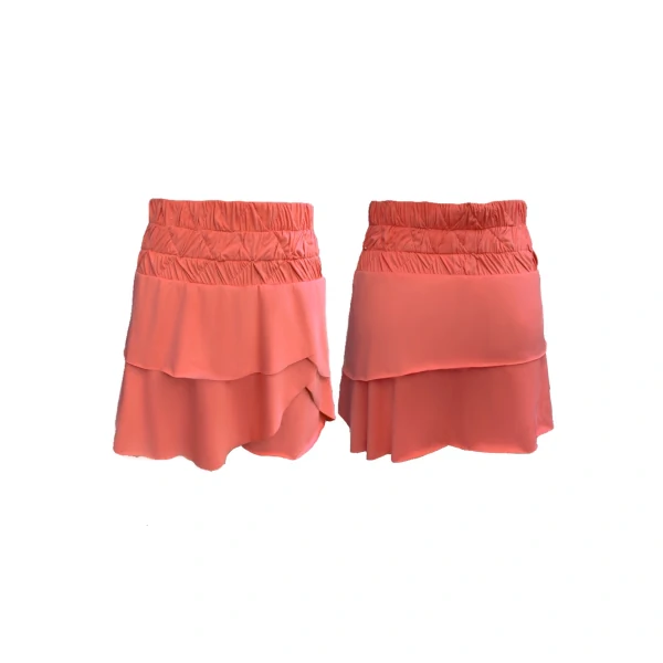 Short Saia 3 Elásticos Suede