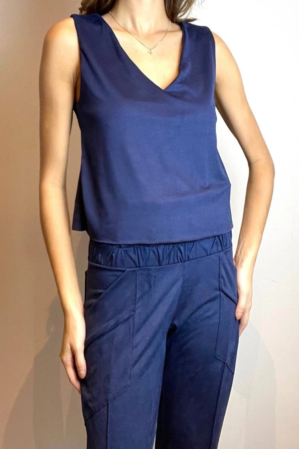 Blusa Cropped Transpassado Suede