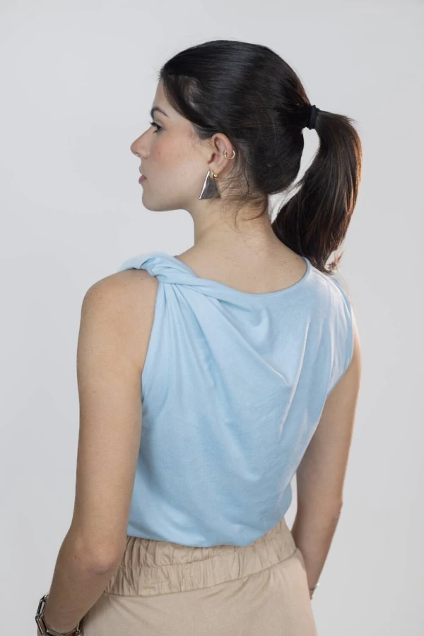 Blusa Cropped Vani Suede