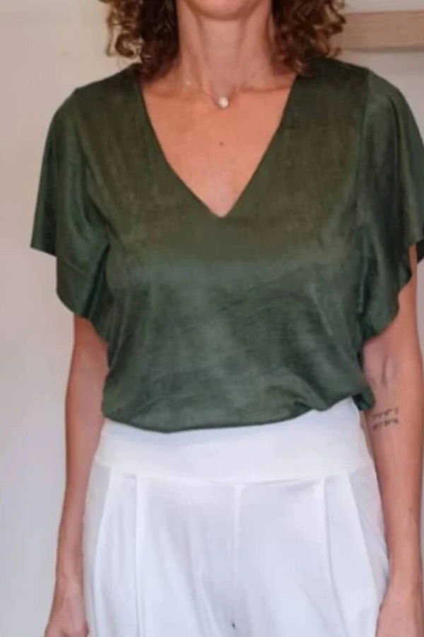 Blusa Margot Suede