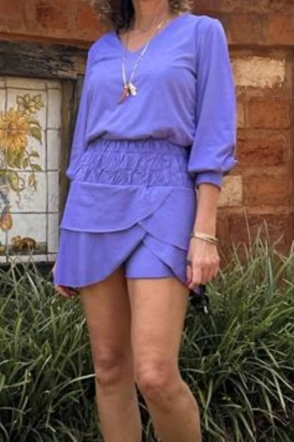 Blusa Pouco Bufante Suede