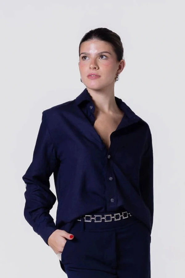 Camisa Reflection - Cianinha Linho