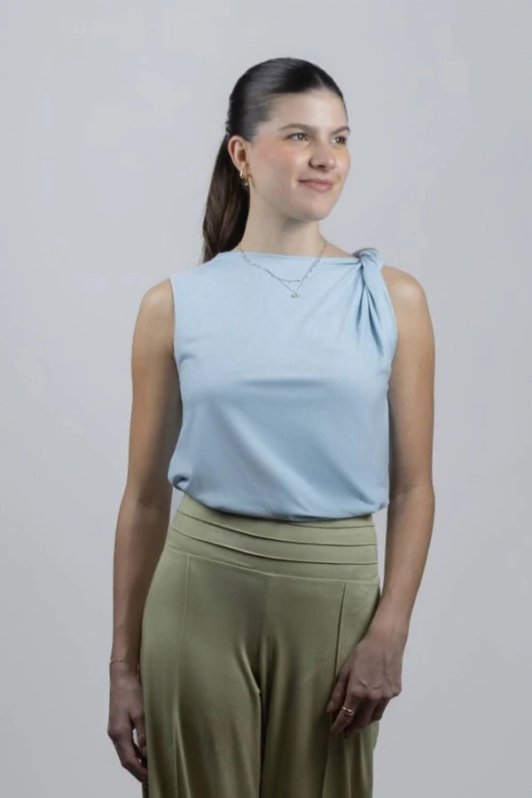 Blusa Cropped Vani Suede