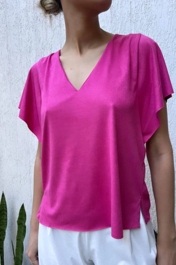 Blusa Margot Suede