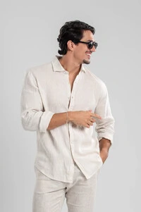 Camisa Amalfi 100% linho - Linha Resort