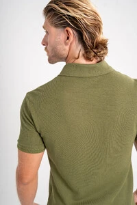 Camisa Polo Rich Tricô Texturizada Sem Botão - Linha Rich