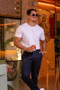 Calça Roman Alfaiataria Com Ajuste Cintura - Linha Rich
