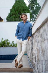 Camisa Amalfi 100% linho - Linha Resort