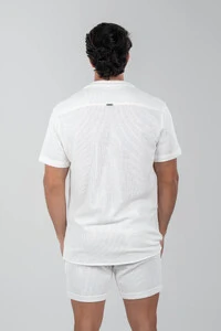 Camisa Paradizo Tricô Texturizada Gola Cubana - Linha Urban