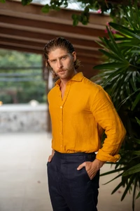 Camisa Amalfi 100% linho - Linha Resort