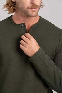 Henley Gold Manga Comprida - Linha Essential