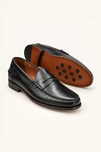 Loafer Heritage Club - Couro Liso Preto