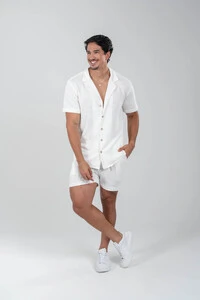 Camisa Paradizo Tricô Texturizada Gola Cubana - Linha Urban