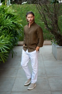 Camisa Amalfi 100% linho - Linha Resort