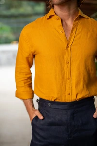 Camisa Amalfi 100% linho - Linha Resort